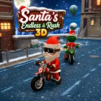 Play Santa's Endless Rush 3D now!